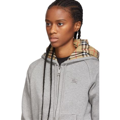 burberry hackfall cotton hoody|Burberry: Grey Hackfall Zip Hoodie .